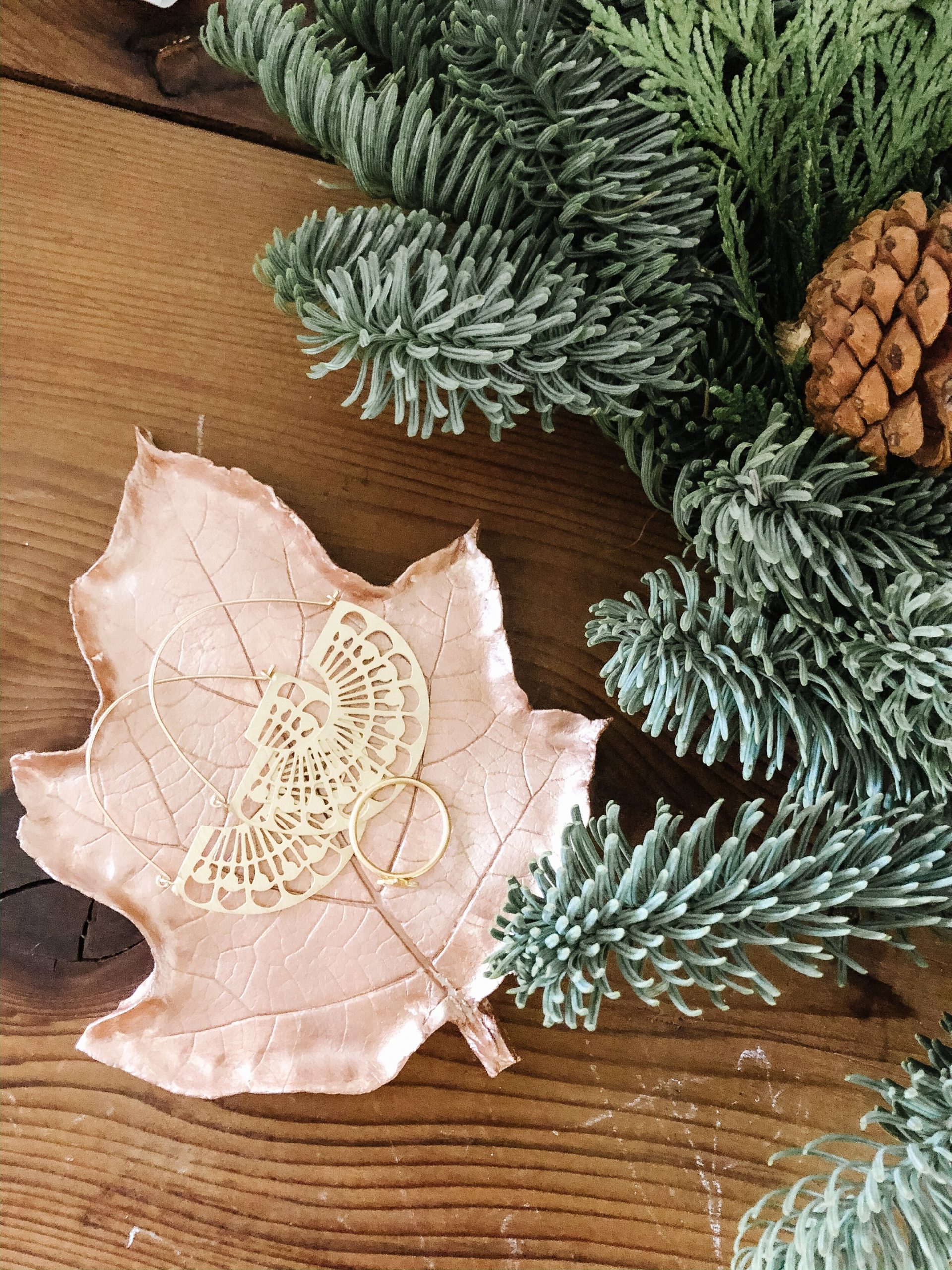 Simple DIY for Adults + Kids: Clay Leaf Dish