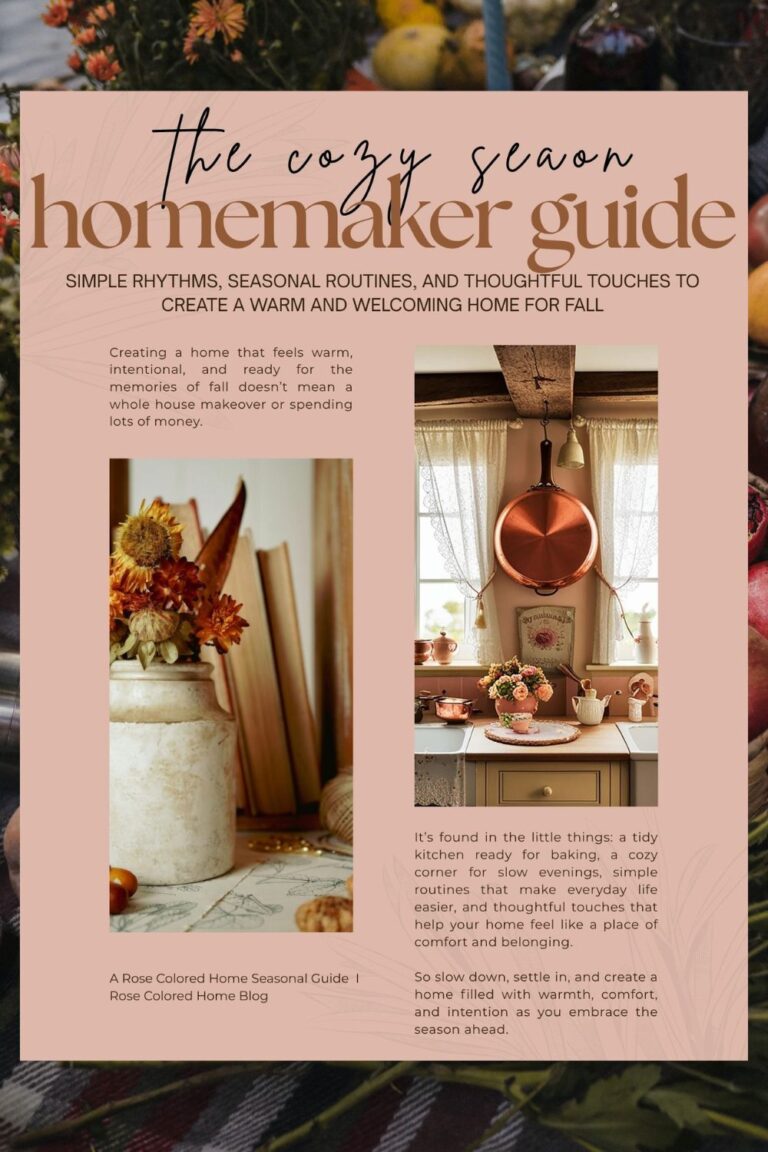 cozy season homemaker guide